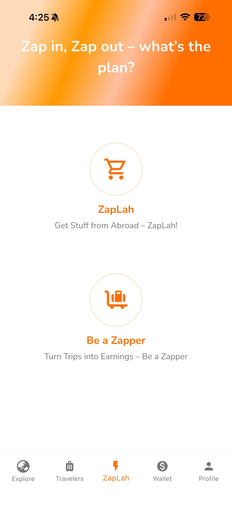 ZapLah app screen 3